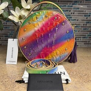 NWT Brahmin Lane Multi Gumdrop rainbow purse